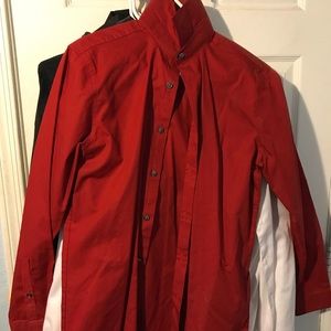 Red Dress shirt and variety of shirts